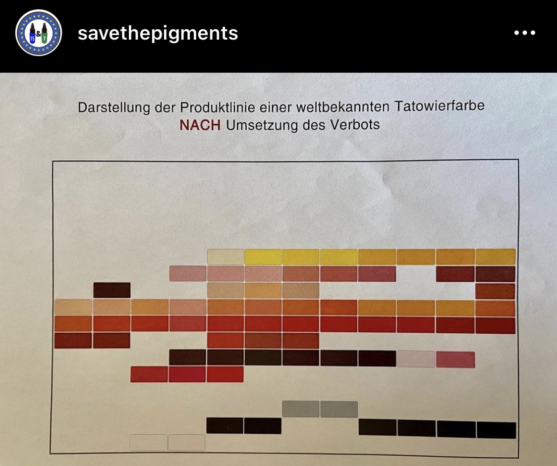 Meeix Meɪks On Twitter You Might Not Know But The Eu Is Trying To Ban Two Very Important Pigments From Tattoo Ink There S Already A Shit Load Of Regulations On Ink In