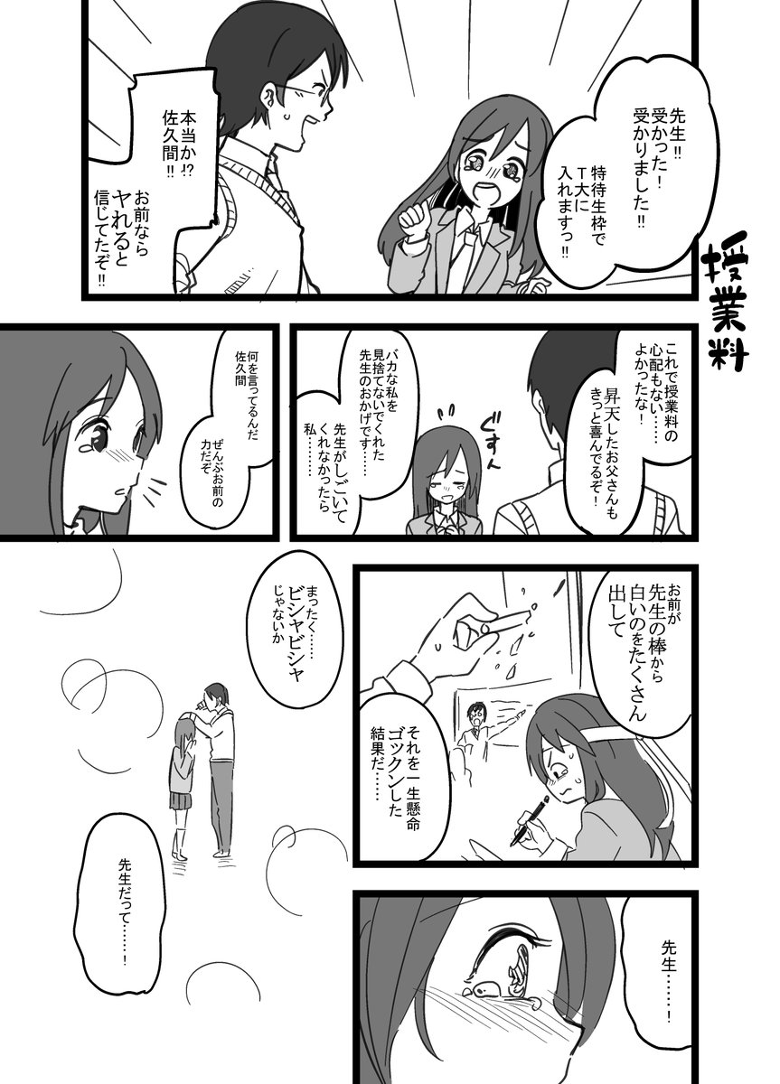 3/14お題「授業料」
#23時の漫どりる #1日1回お題で漫画描こうぜ 