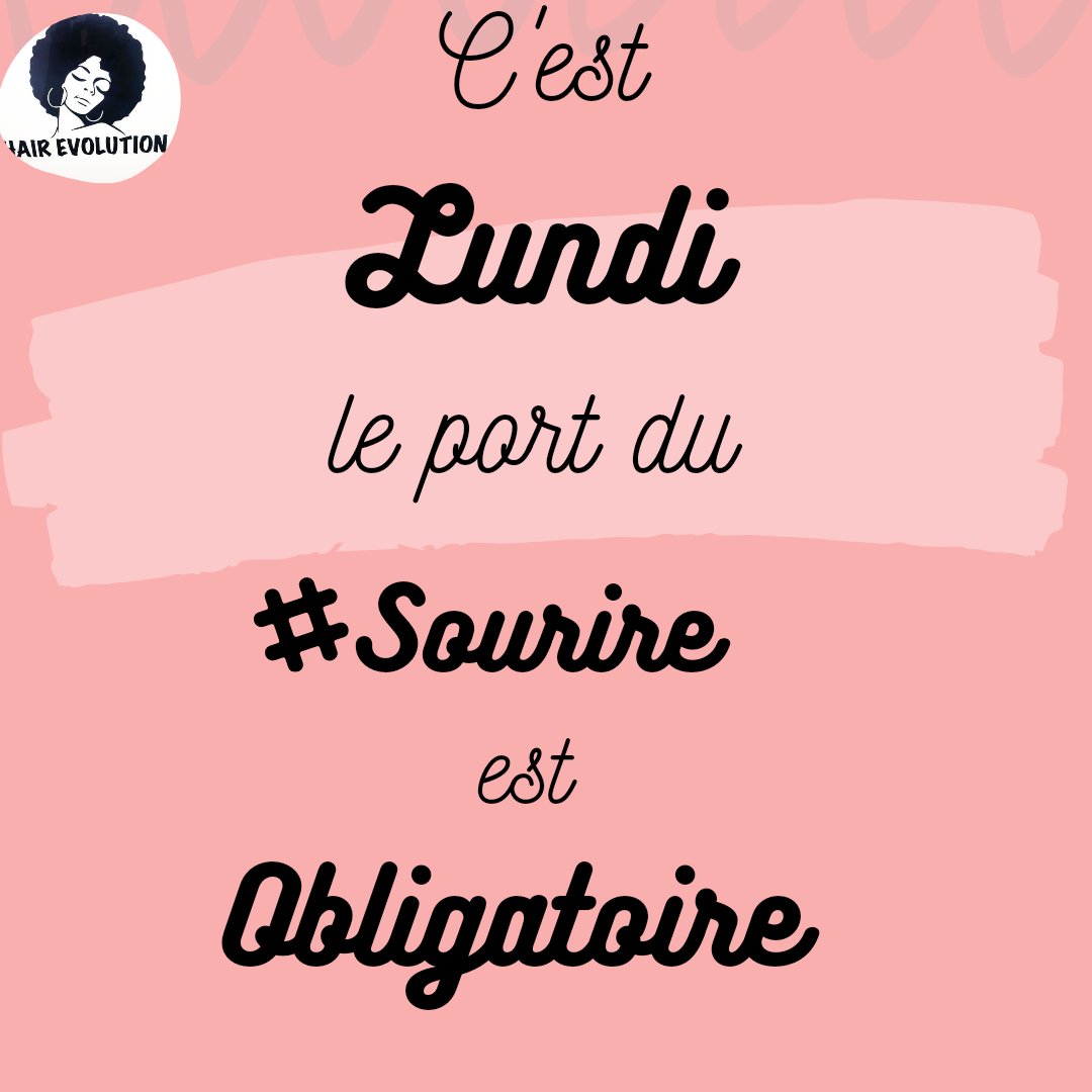 Hairvolution5's tweet image. Happy Monday😍

lundi est égale à un #jour nouveau, une nouvelle #semaine, de nouvelles #portes, de nouvelles #opportunités.
Chers clients / clientes nous vous souhaitons un bon lundi et une bonne semaine.

#MondayMotivation 
#bonlundi
#Smile