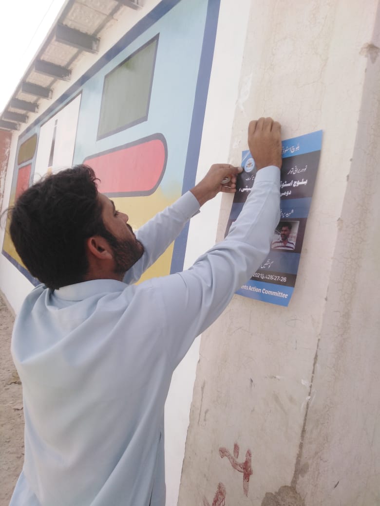BsacPanjgur's tweet photo. بلوچ اسٹوڈنٹس ایکشن کمیٹی پنجگور زون کی جانب سے کراچی میں ہونے والے تنظیم کے دوسرے مرکزی کونسل سیشن کے حوالے سے تعلیمی اداروں سمیت عوامی مقامات میں  پوسٹرز آویزاں کیے گیے
#2ndCouncilSessionOfBSAC https://t.co/YNlqo4dXWg
