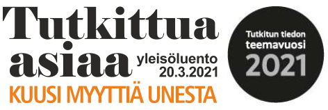 SleepwellPrgm's tweet photo. #KuusiMyyttiäUnesta #TutkittuaTietoa #tttv21 #tutkituntiedonteemavuosi

SleepWell tutkijat kertovat unesta ja purkavat siihen liittyviä virheellisiä myyttejä yleisöluennolla lauantaina 20.3.2021 klo 14-15. 
https://t.co/NofuDwidng
@SleepwellPrgm https://t.co/69Gkhk8K6v