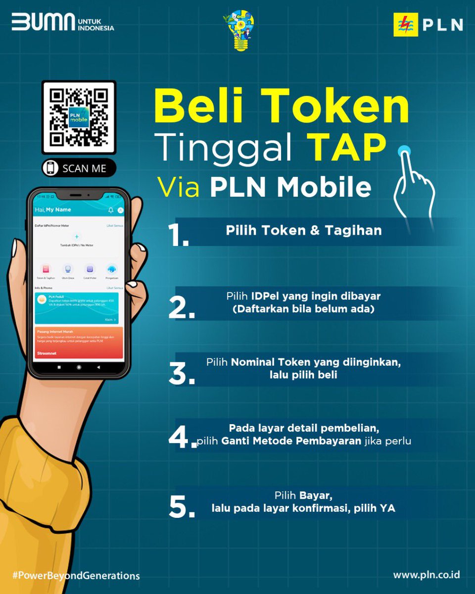 cepapajohn1's tweet photo. Electrizen, di era Digitalisasi Layanan, beli token tinggal Tap via PLN Mobile. 
Sudah download aplikasinya belum? 
Ada di Play Store dan App Store, loh! 
#NewPLNMobile #SemuaMakinMudah https://t.co/iQTceIDBGX