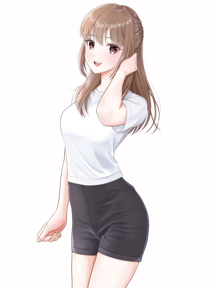 体操着の女の子のご依頼 表情差分です 笑顔 不安そうな顔 そして色っぽい顔 ヤマモト トモハ Vライバー始めましたのイラスト