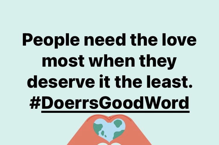DoerrMatt's tweet image. #DoerrsGoodWord