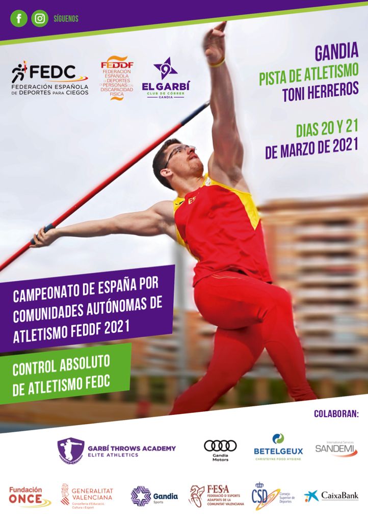 aj_gandia's tweet photo. Gandia acull aquest cap de setmana el Campionat d'Espanya per Comunitats Autònomes d'Atletisme per a persones amb discapacitat https://t.co/lylHHEgopl https://t.co/T6jXDN46so