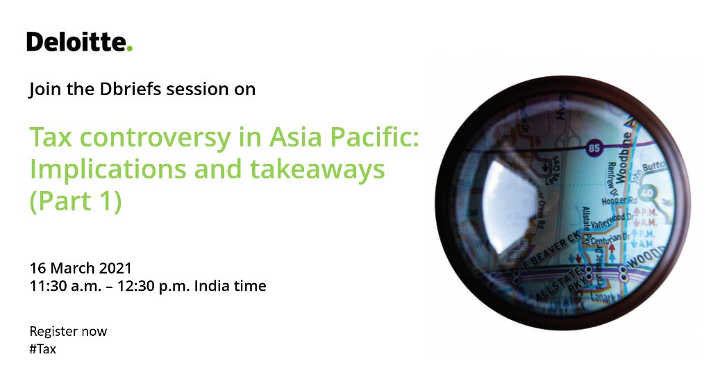 DeloitteIndia's tweet photo. Register for the upcoming #Dbriefs session where subject matter experts will review some of the key #tax cases from 2020 dealing with General Anti Avoidance Rule (GAAR), and discuss how the tax authorities utilise #GAAR in tax disputes. https://t.co/Sgjhv88oxk https://t.co/557Jp4TZPh