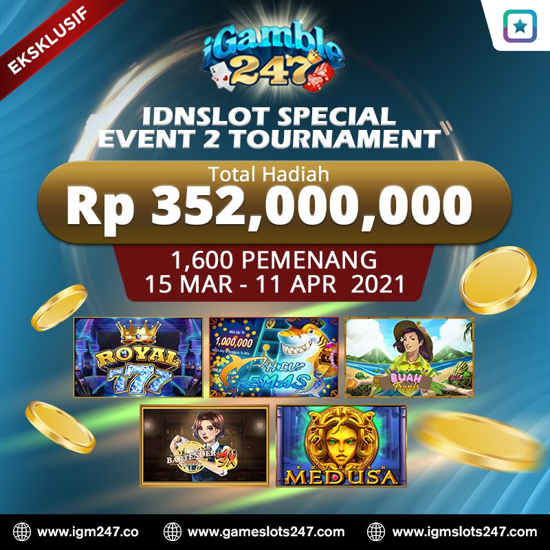 igamble247_info's tweet photo. IDNSLOT SPECIAL TOURNAMENT IGAMBLE247
.⁣
Ikuti tournament IDNSlot slot game spesial event 2 dengan total hadiah Rp 352.000.000 yang akan dibagikan kepada 1,600 Pemenang berlangsung tanggal 15 Maret s/d 11 April 2021⁣
.
(Klik)
https://t.co/2Acq7ZoL5d              https://t.co/bkozqfiRyS