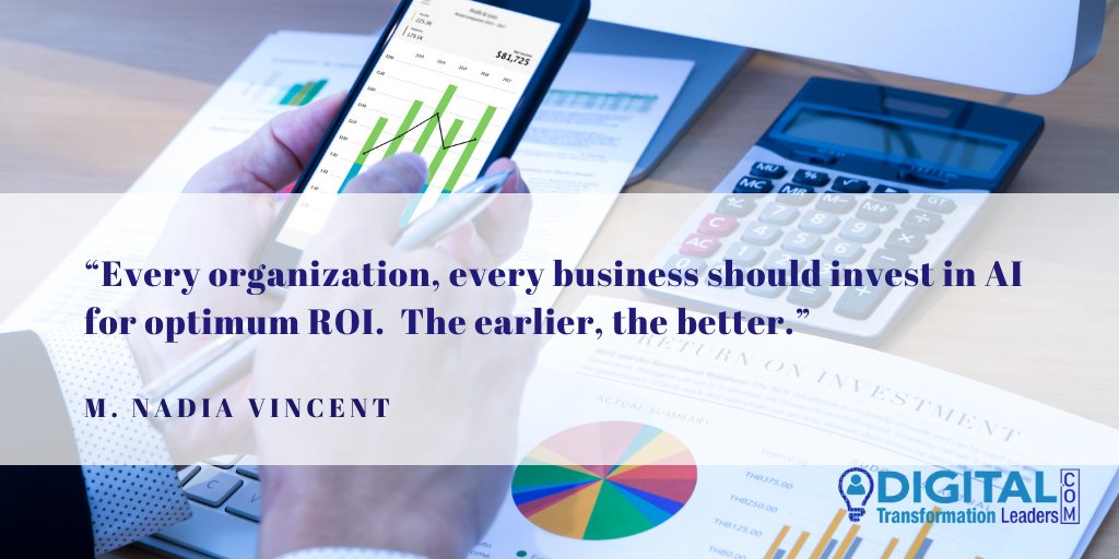 “Every organization, every business should invest in AI for optimum ROI. The earlier, the better.”
#business  #ai  #businessstrategy  #digitaltransformation https://t.co/6dIvrad3u8