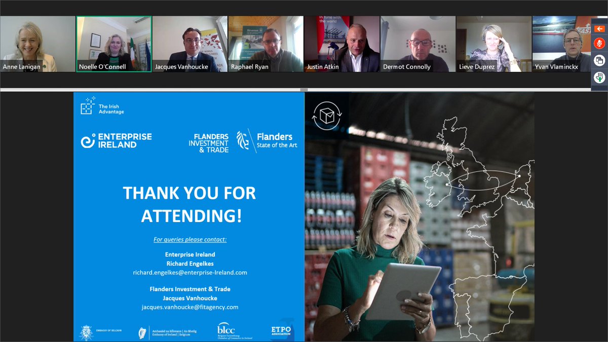 And that's a wrap! Thanks to everyone who attended this morning's event, Belgium &amp; Ireland: Maximising Trade Flows in a new EU.  Also, huge thanks to moderator <a href="/Noelle_OC/">Noelle O Connell</a> , inspiring keynote speakers, expert panelists, and co-organizers. #bringingeuropecloser