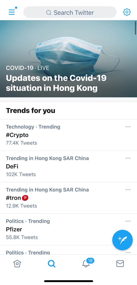 justinsuntron's tweet photo. 🤩#TRON  is trending now on @Twitter! Already the third time this month. #TRX https://t.co/flkkEzQJRr