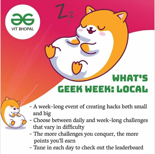 deepanshudangi's tweet photo. 1st Day of #geekweeklocal completed all the task!!
#geeksforgeeks
@geeksforgeeks https://t.co/JXeUVp68wS