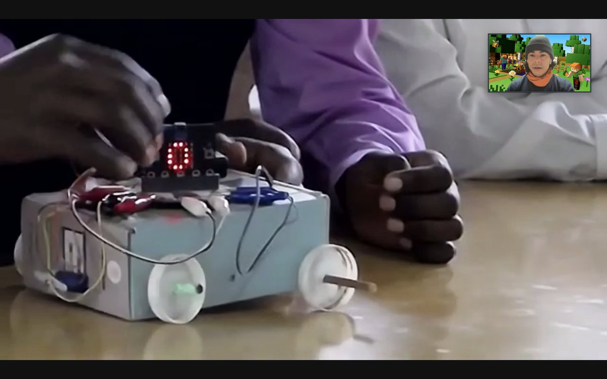 Sebasualto's tweet image. Early morning meeting with students in Kenya today. Using @InkSmith3D #ClimateAction kits, #Microbits and #DesignThinking students of Ntugi Secondary have developed ideas to address water scarcity in their community. Next they will seek feedback from experts to hone their idea!🚰