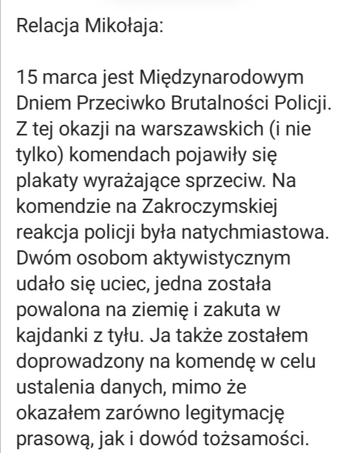 Tomashek121's tweet photo. #PiSmilicja : "Szkoda, że nie będzie mógł Pan zdjęć robić, jak go będą torturowali"
Screeny z Insta @strajkkobiet
#PiSmilicja #StrajkKobiet #stoprepresjom https://t.co/0XW4HuMXHm