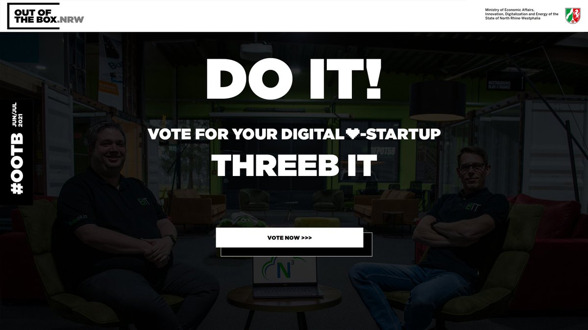 ThreeB IT is part of the OUT OF THE BOX.NRW challenge, in which the state of North Rhine-Westphalia is celebrating its digital startup scene – and everyone’s invited to get involved.
Please support our company by voting for us at outofthebox.nrw/detail/45
#OOTB