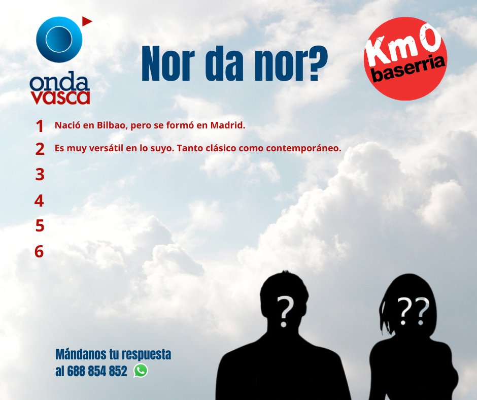 🔎 ¡Comienza la búsqueda de un nuevo personaje misterioso! ¿A quién buscamos esta semana? 🕵️‍♀️

Mándanos tu respuesta al 📲 688 854 852

❗️ No te despistes, resolvemos el jueves ❗️