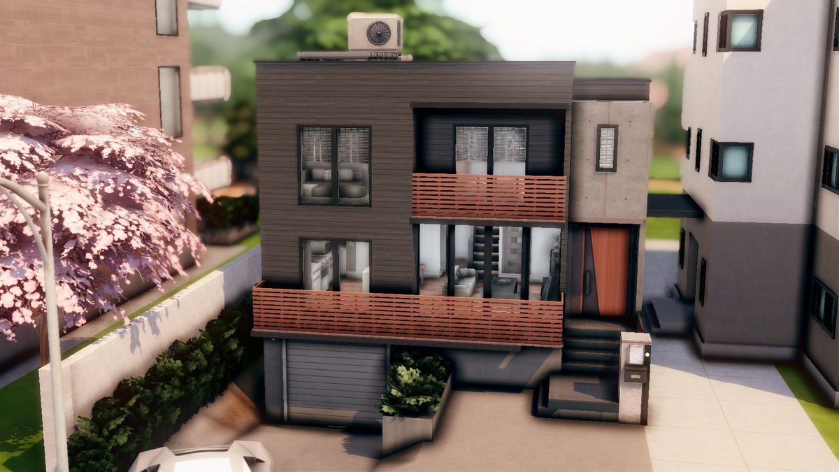 XFreezerBunnyX's tweet photo. A contemporary suburban home for an eccentric single Sim to add to my Newcrest save file! 🤓🎮https://t.co/ePQ7bpupjf

#TheSims #TheSims4 #RedesignNewcrest #ReNewcrest #AsakuraVillage #ShowUsYourBuilds https://t.co/s3X8A1dJgh