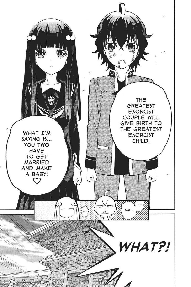 【We are not weaklings to leave such responsibility to a small child.】

Please check Twin Star Exorcists❗️ You can read a free trial of 10 volumes that have already been published. Campaign until March 16th.
https://t.co/YfYU6AIBaE 