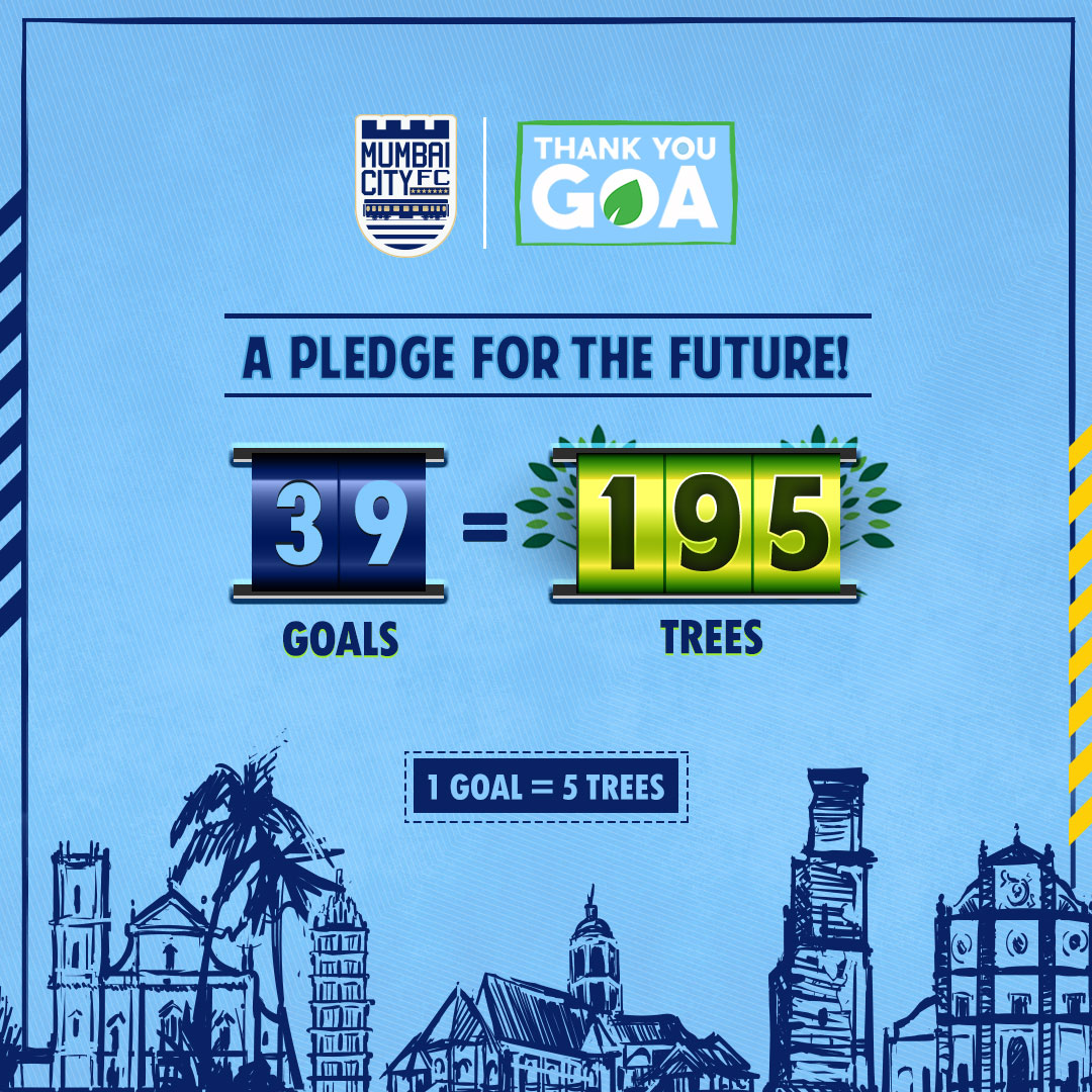 MumbaiCityFC's tweet photo. Our final tally of trees in our #ThankYouGoa ๐ initiative as the season came to a fitting end for #TheIslanders! ๐๐
#HeroISLFinal #MCFChamp1ons #AamchiCity ๐ต https://t.co/YRTWqdilhv