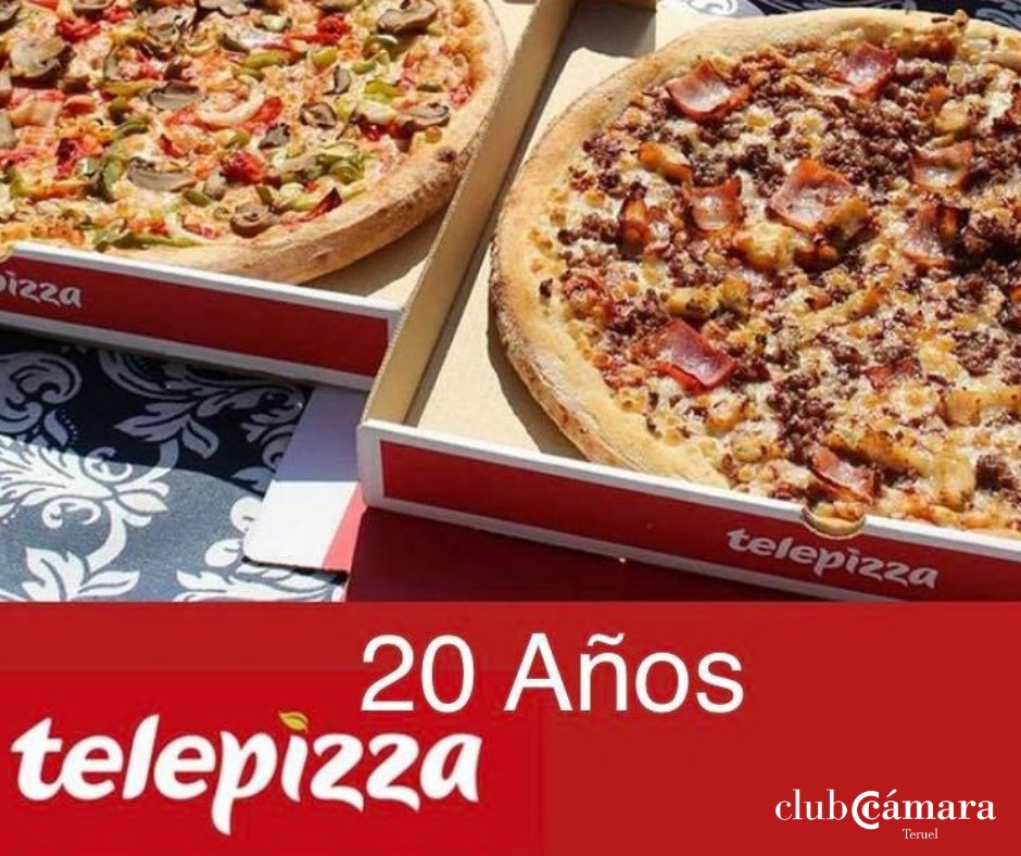 Desde el #ClubCámaraEmpresas de <a href="/camarateruel/">Cámara Teruel</a> felicitamos a nuestro socio <a href="/TelepizzaTeruel/">TELEPIZZA TERUEL</a>, que este mes de Marzo cumple 20 años. 

20 años comprometidos con #Teruel, involucrándose en el desarrollo de la ciudad, formando parte de un gran número de acciones y liderando otras.