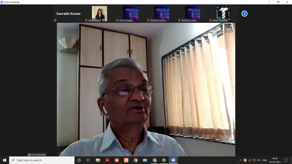 IITKanpur's tweet photo. Techkriti'21 bloomed with inspirational and informative talks on its conclusion day, with talks from John Henry Schwarz, Jeffery Ullman, Kaustuv Bagchi, and Anil Kakodkar
#Techkriti21 #realmofvirtuality #iitkanpur #itsiitk @EduMinOfIndia @mhrd_innovation https://t.co/pLNOytWjJi