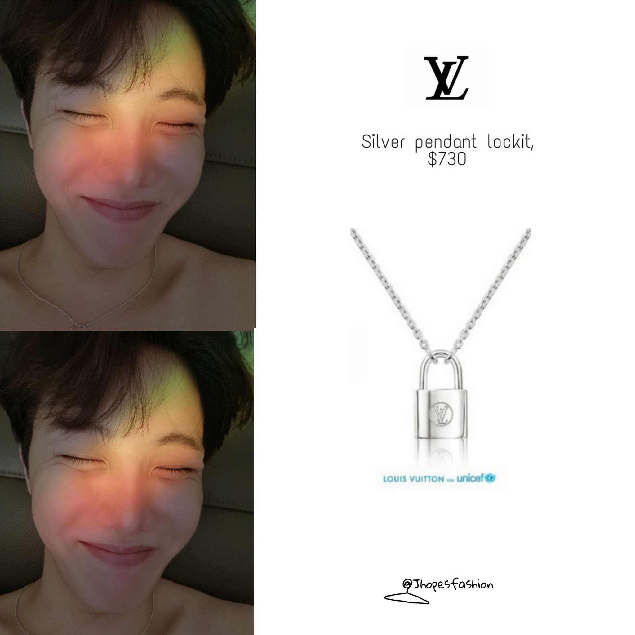 jhope lock necklace