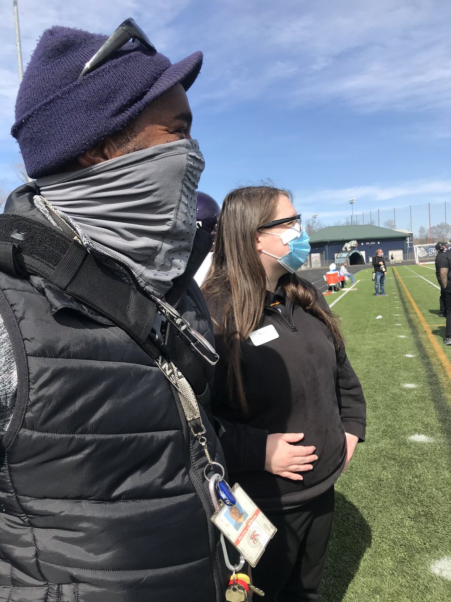MasonMSAT's tweet photo. Happy National Athletic Training Month! #MasonATEP and #MasonMSAT students were busy all weekend helping out with LCPS football and soccer. #athletictraining #MasonNation #ChooseMason https://t.co/VMncE9Ea34