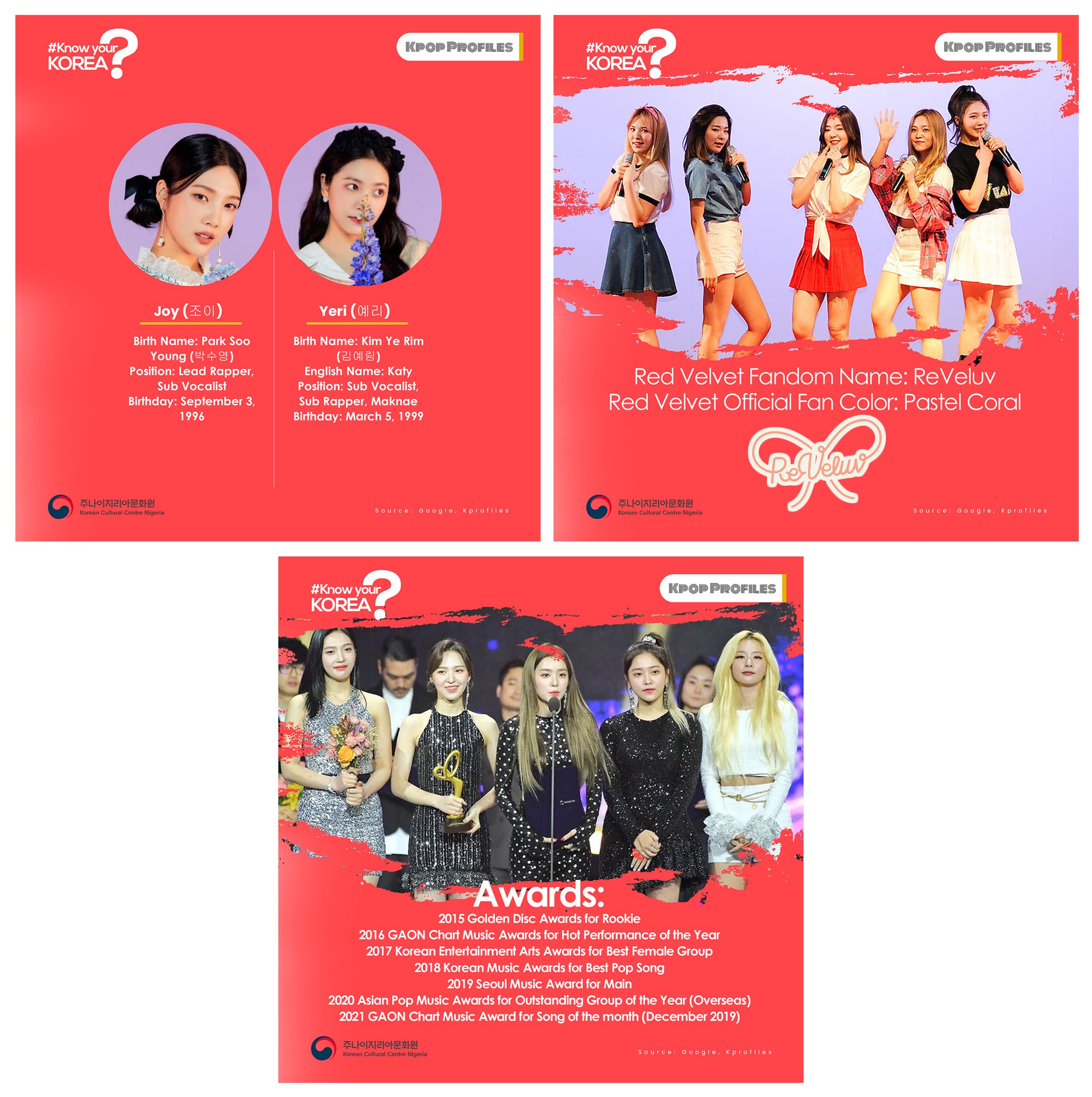 Red Velvet Kpop Profile