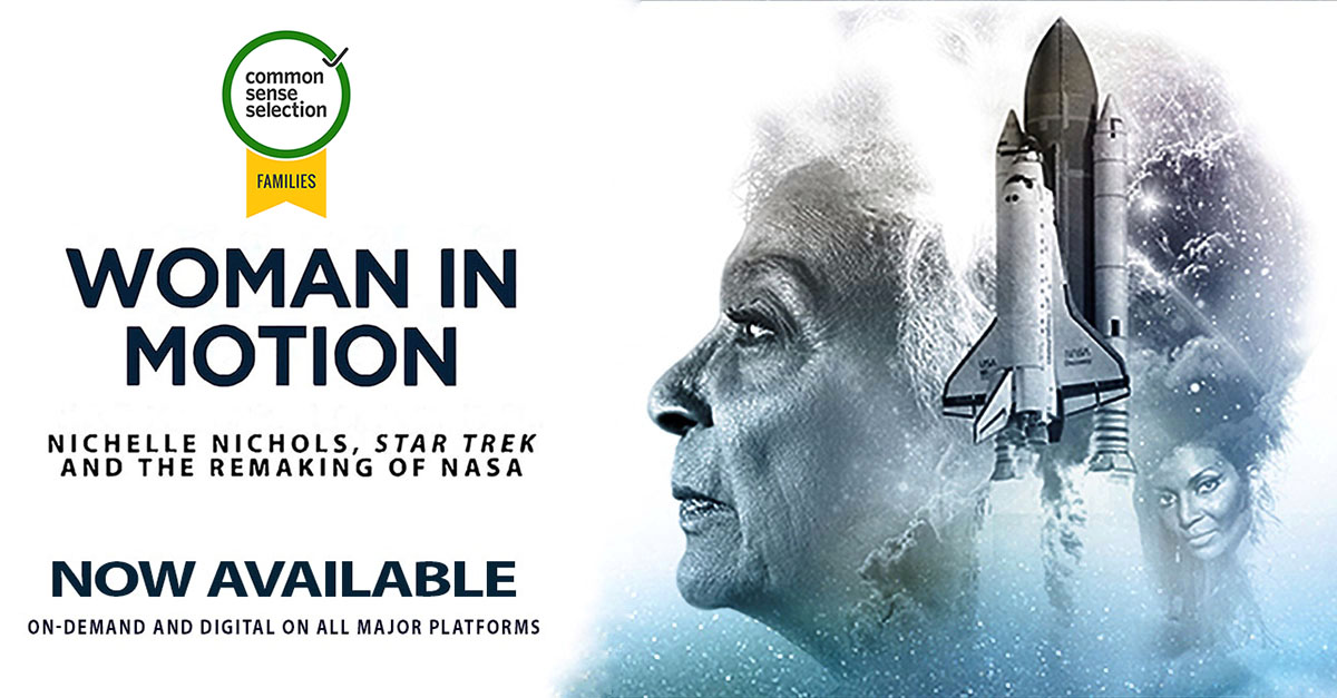 WOMAN IN MOTION is the newest #CommonSenseSelection, recognized for Families!

'This inspiring documentary about actress Nichelle Nichols and her work with NASA is full of positivity, triumph, and great role models.' 

Full @CommonSense review: commonsensemedia.org/movie-reviews/…
