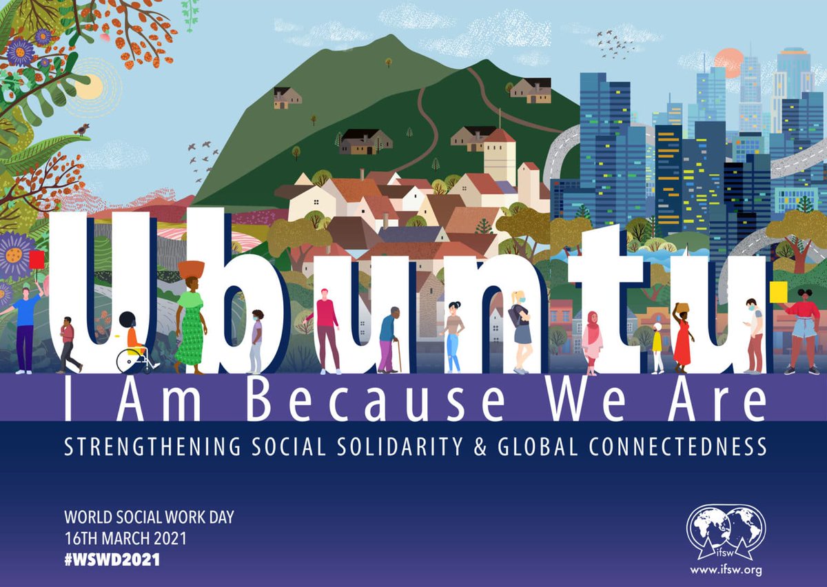 Today is #WorldSocialWorkDay when #socialworkers worldwide stand together. This year’s theme is Ubuntu (is a Nguni Bantu term and concept): I am Because We Are Strengthening Social Solidarity and Global Connectedness. <a href="/BASW_UK/">BASW</a> <a href="/SocialWorkEng/">Social Work England</a> <a href="/SCIE_socialcare/">SCIE</a>