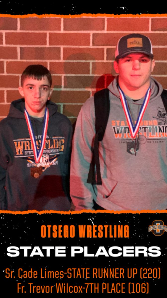 Check out the hardware these two brought home! Job well done, Cade and Trevor! Huge shoutout goes to Bill Gase, Washington Twp, Grand Rapids, and the Weston Fire Departments for bringing our athletes and coaches home to campus last night! #GoKnights!