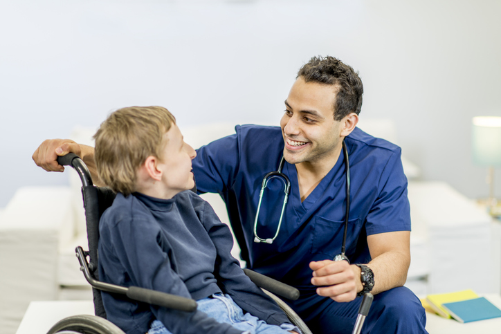 Nemours's tweet photo. There are several types of #CerebralPalsy. #SpasticCP is the most common. Kids with spastic CP have stiff muscles. These may be in the upper part of the body, the lower part, or both. They can be on one or both sides of the body. Learn more at https://t.co/mOwJLATH9R. https://t.co/4FwXkDWPav