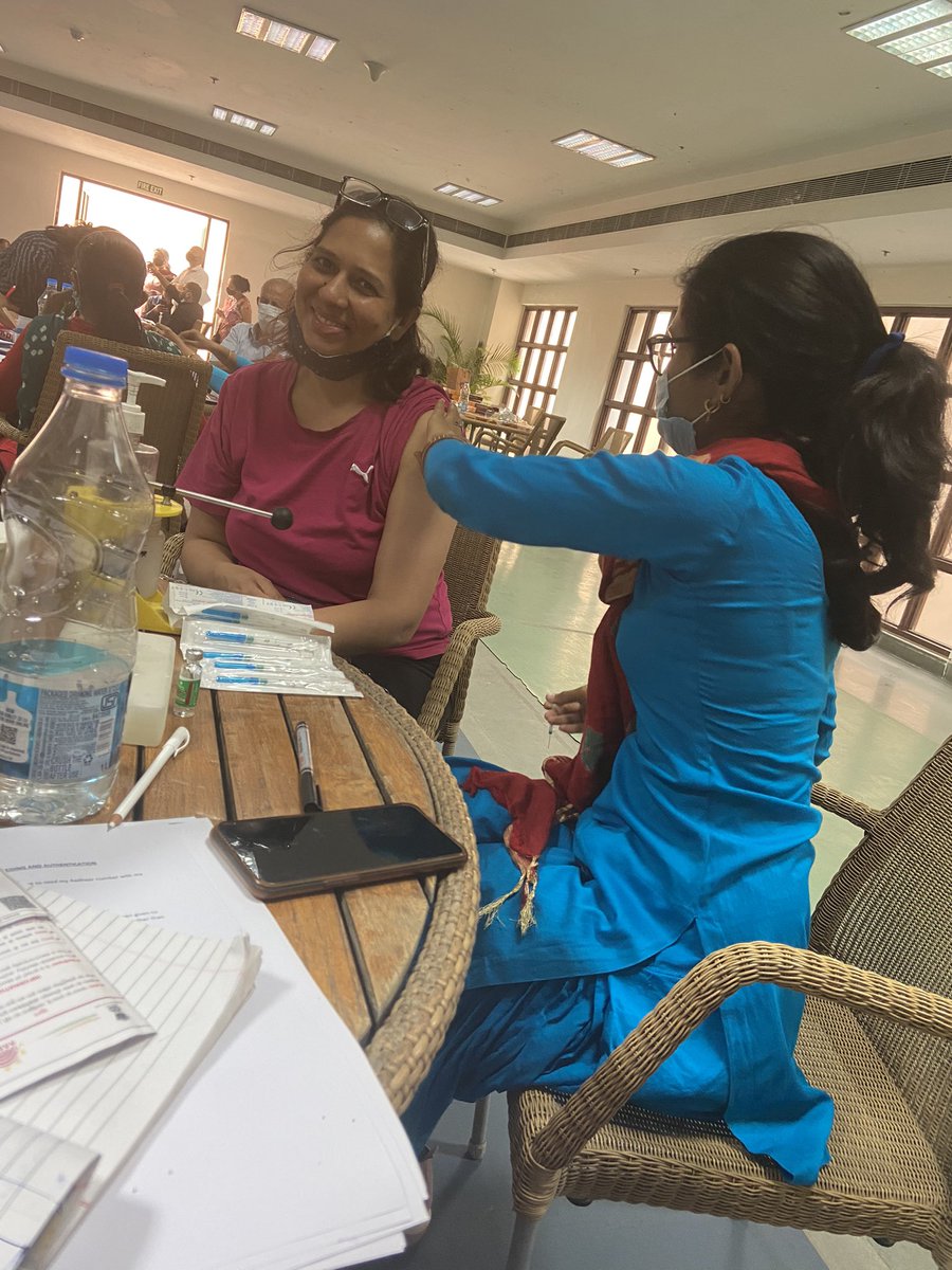 1st shot of COVID vaccination done!