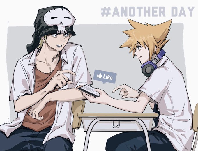 突然描きたくなった学パロ #TWEWY 