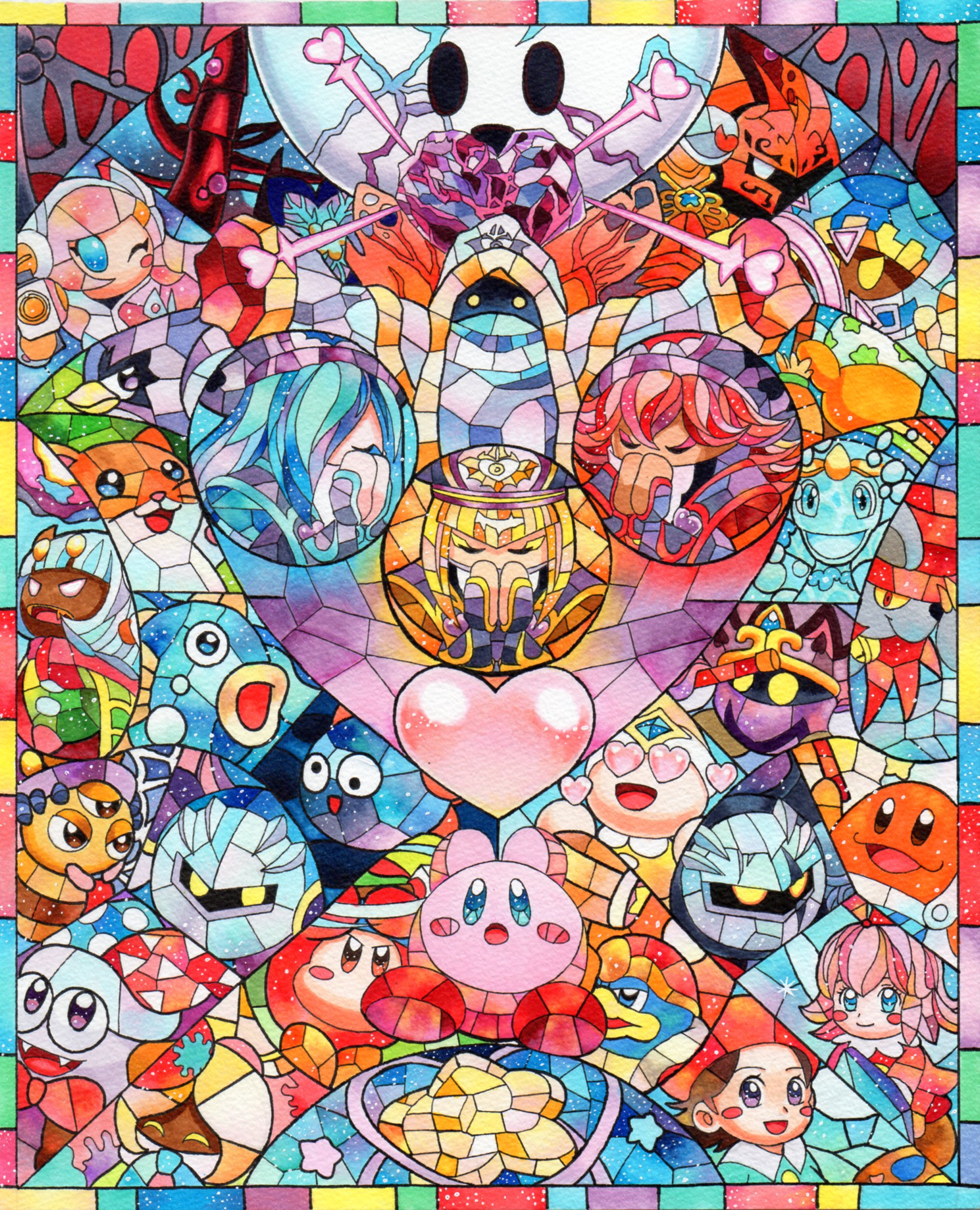 星姫歌夜 スランプです 星のカービィスターアライズ カービィ コピック 星のカービィスターアライズ３周年おめでとうございます なんとか間に合った 恐らく過去最多のキャラ数です スタアラは神とか神官とかシスター 神聖なイメージなので