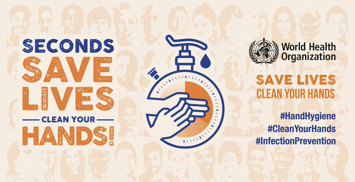.<a href="/WHO/">World Health Organization (WHO)</a> We invite you to participate in this year's World #HandHygiene Day #5May2021 the campaign focuses on achieving #handhygiene action at the Point-of-Care with the slogan "Seconds save lives – clean your hands" Find more info here: who.int/campaigns/worl…