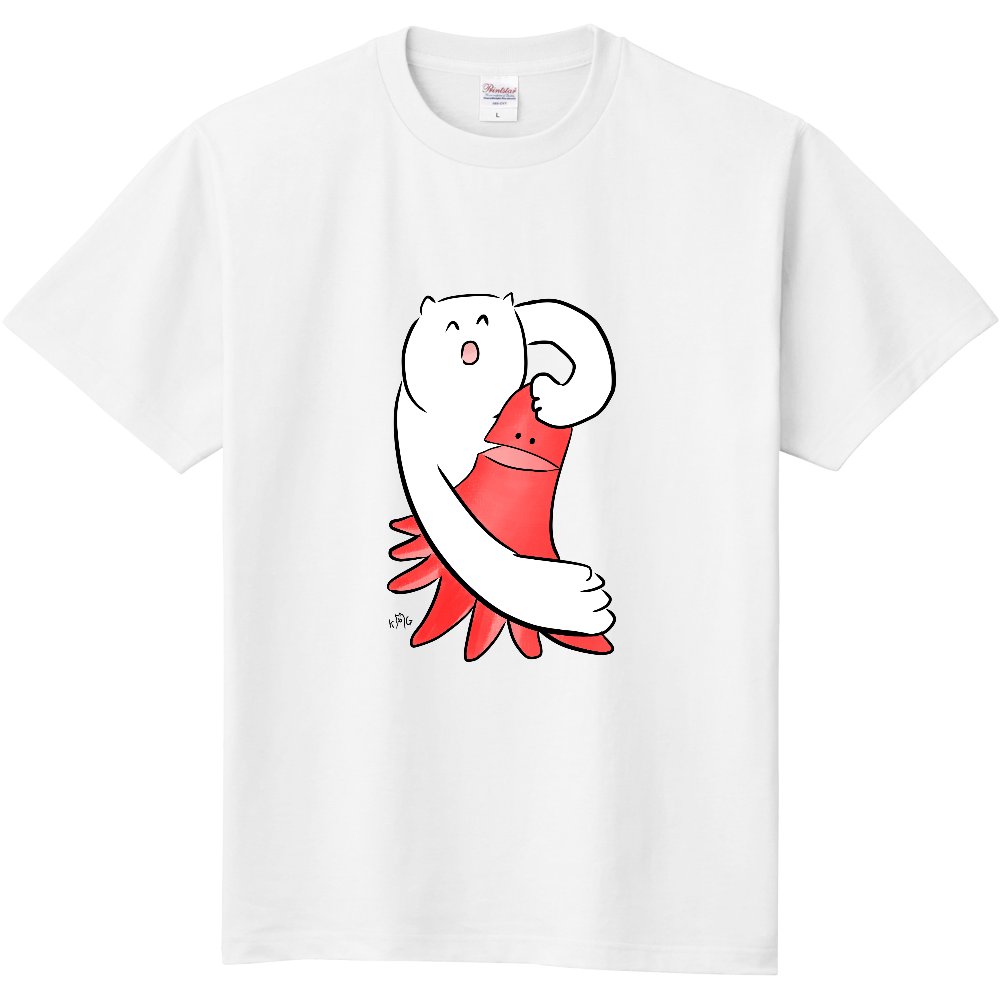 オリジナルtシャツのup T 今回ご紹介するのは タコさん猫さんtシャツ 仲良しこよしのタコさんウィンナーと猫 ゆるい笑顔がチャームポイント T Co Ksjytjgjfn Up T Upt オリジナルtシャツ 自作tシャツ 猫 たこさんウインナー T