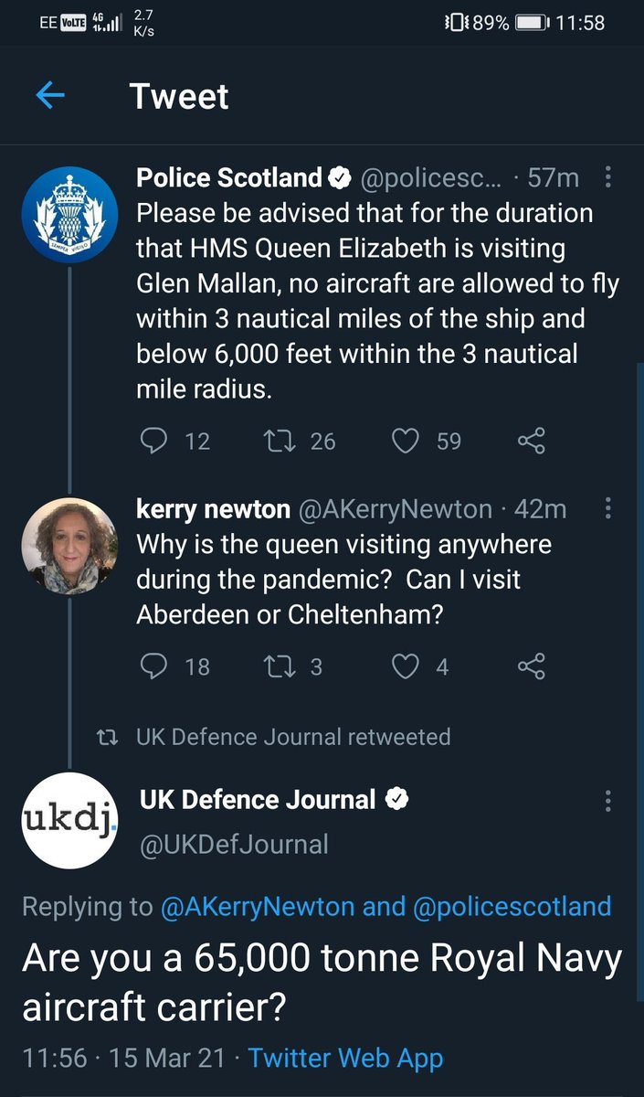 @policescotland Hahahahah. She has deleted it.