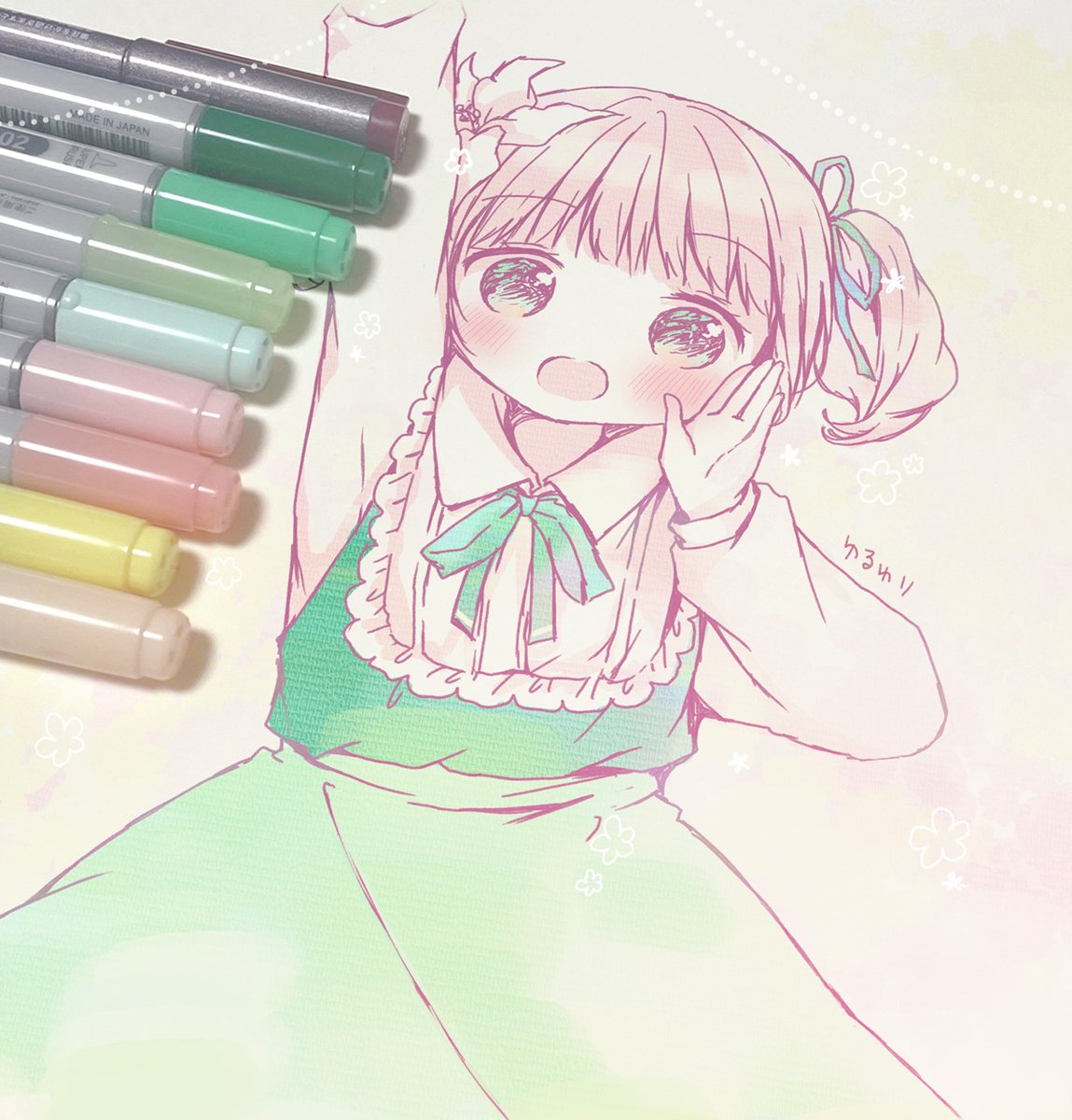 「アトレコラボめちゃ可愛かったので、ちなつちゃん～ #ゆるゆり 」|春日沙生🍓単行本1巻3/27発売のイラスト
