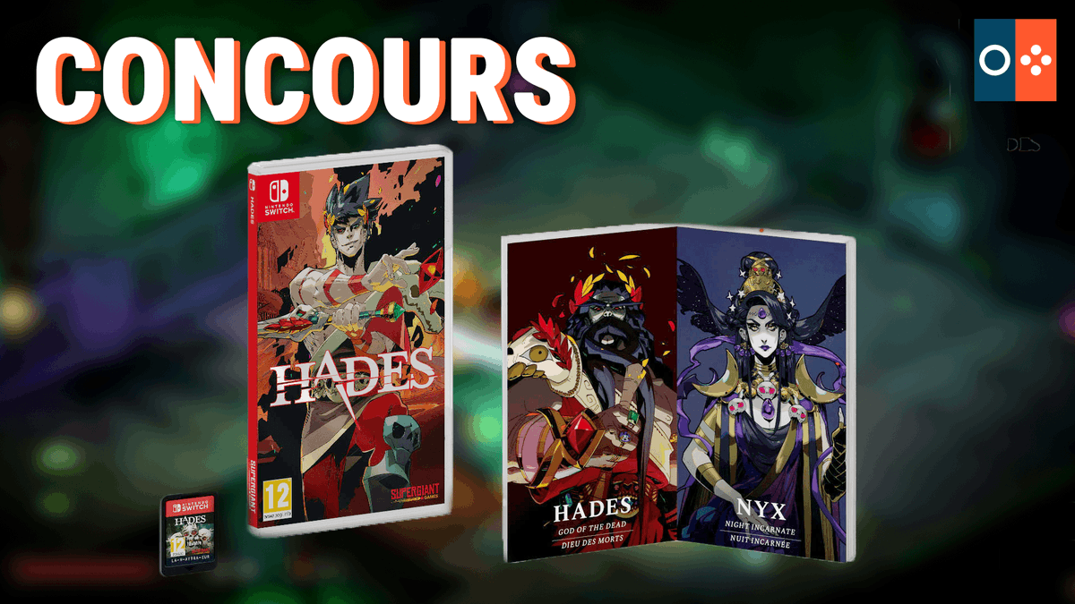 JVCom's tweet photo. 😈🎁 CONCOURS HADES NINTENDO SWITCH 🎁😈

Défiez les enfers et tentez de remporter Hades sur #NintendoSwitch pour sa sortie physique en édition limitée le 19/03. Jeu de l'année aux #JVComAwards !

🎁 5 gagnants 🎁
🎉 RT+Follow @JVCom 🎉

TAS le 19/03/21 : https://t.co/BqgUvuvKrQ https://t.co/15vIt1UuoI