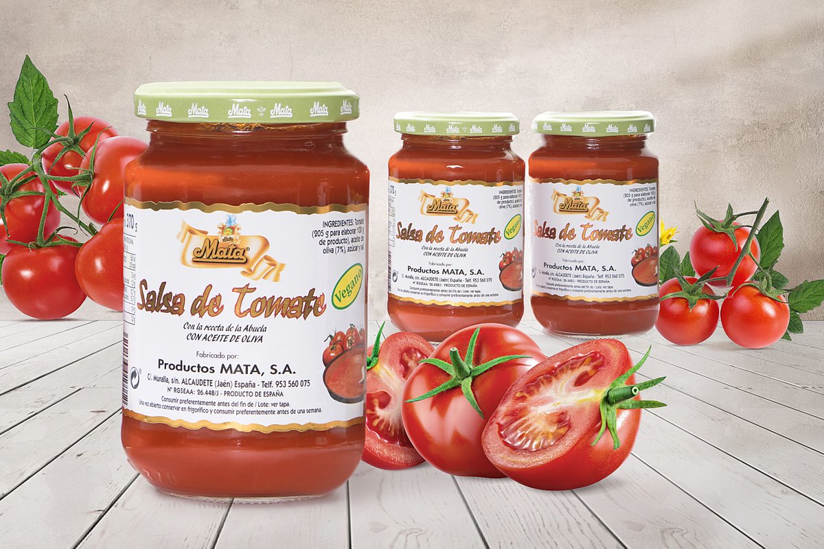 [Novedad] Salsa de Tomate Vegano de Productos Mata
🛒 Haz ahora tu pedido en: productosmata.com/producto/salsa…

#veganfood #vegano #vegan