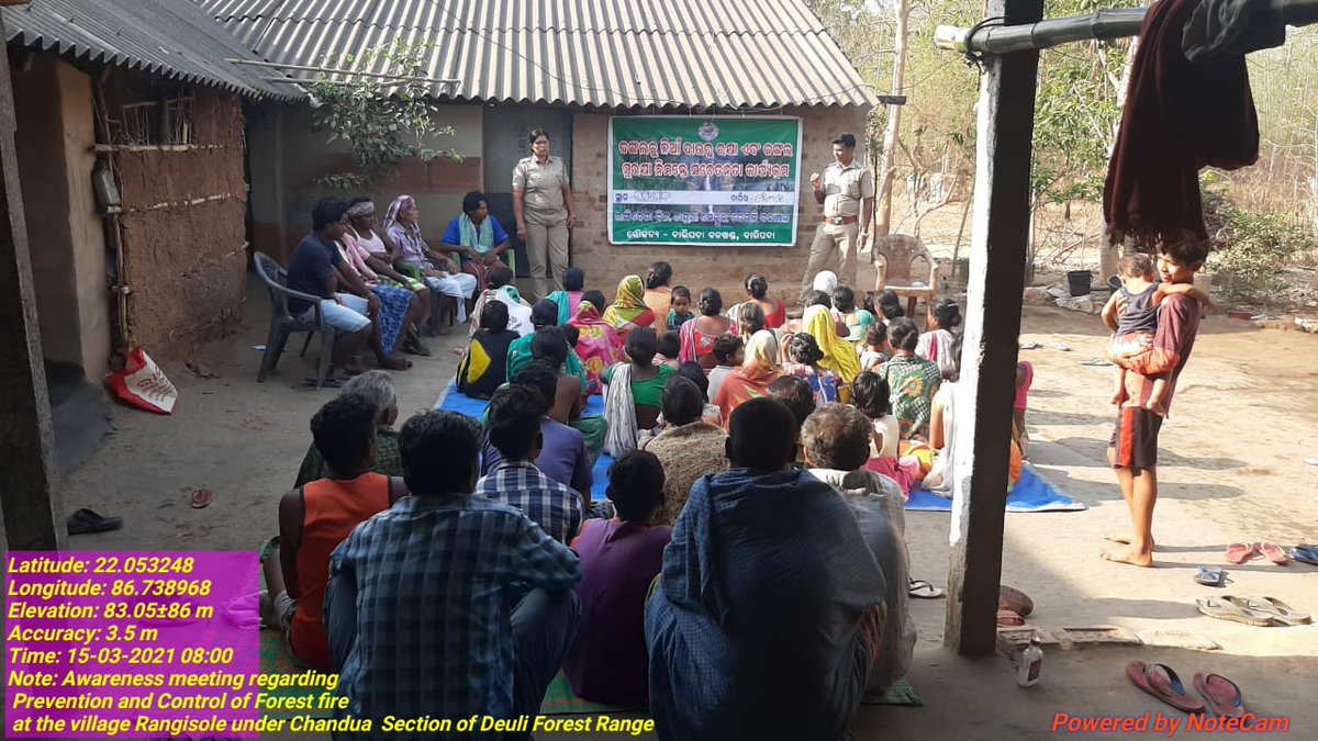 BaripadaT's tweet photo. Awareness meeting on #Forestfire in the #Forest fringe Villages of Bangriposi Range, Udala Range, Deuli Range and Kaptipada Range
#pccfodisha #Forestdeptt #Simlipal #DM_Mayurbhanj #spmayurbhanj https://t.co/UOHky4xlo6