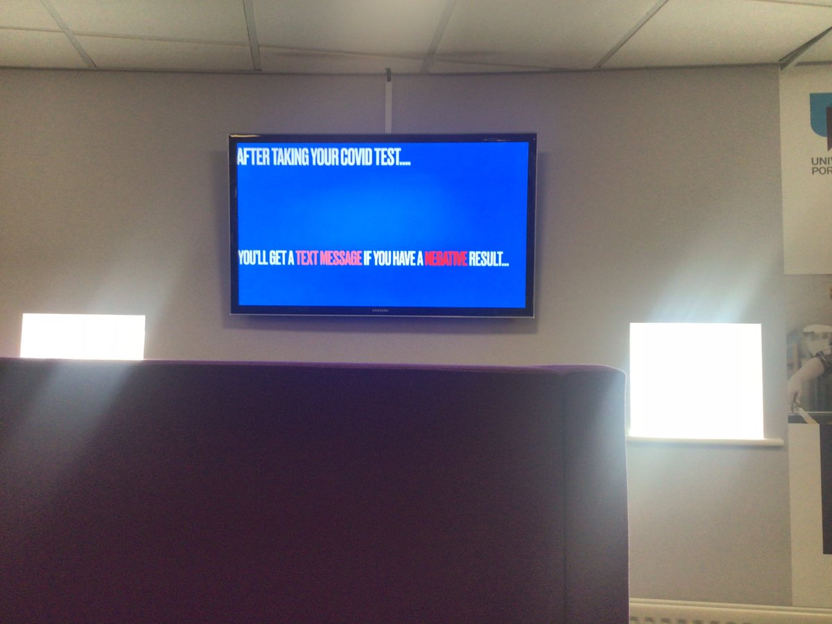 Amazing new Digital COVID signage that’s just gone up in our Learning resource centre using <a href="/trilbytv/">TrilbyTV</a> #digitalsignage
