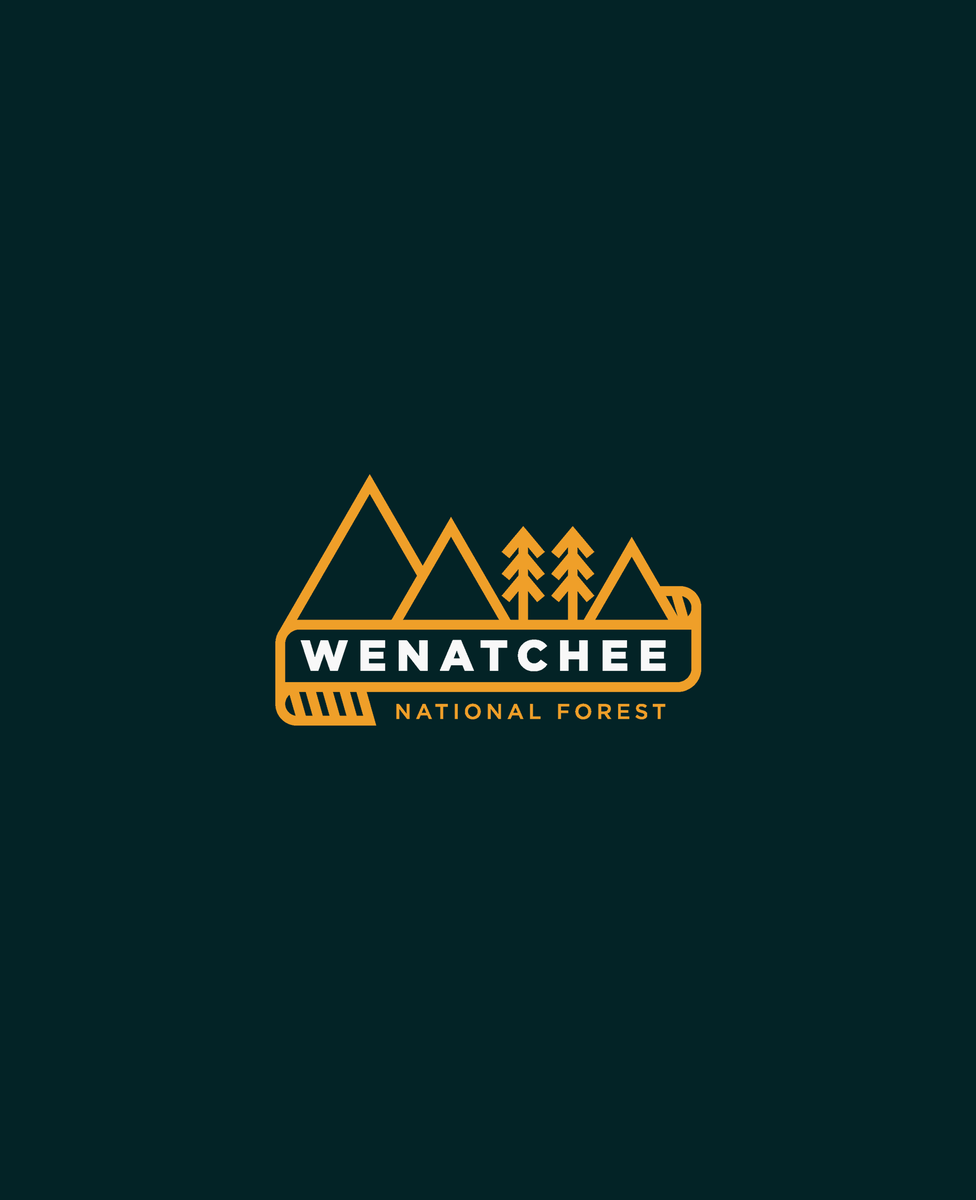 moosegrfx's tweet photo. Day 25 of the #thirtylogos #designquests

Wenatchee National Forest - home to beautiful mountains, water, and hiking trails.

Only 5 left!

Feedback and support are appreciated! 
@DesignQuests https://t.co/F83YdcN8Nr
