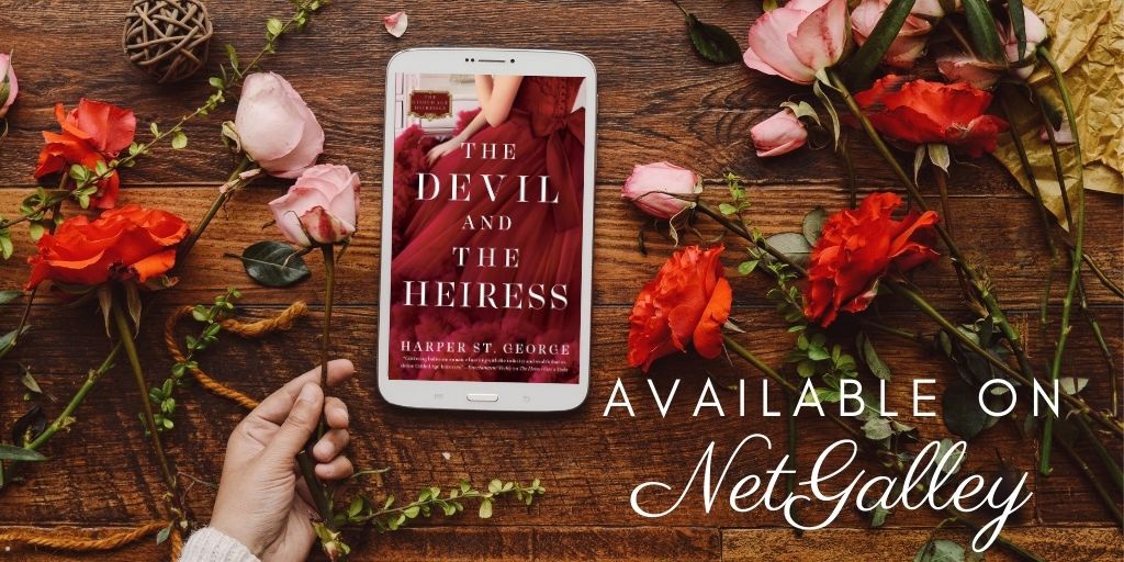 The Devil and the Heiress, book 2 (Violet and Christian’s story) is available for request on NetGalley. 
✨a heroine on the run from a moc 
✨a roguish hero who helps her escape for his own devious plans
✨a 🔥 road trip romance 
#NetGalley #arc #historicalromance