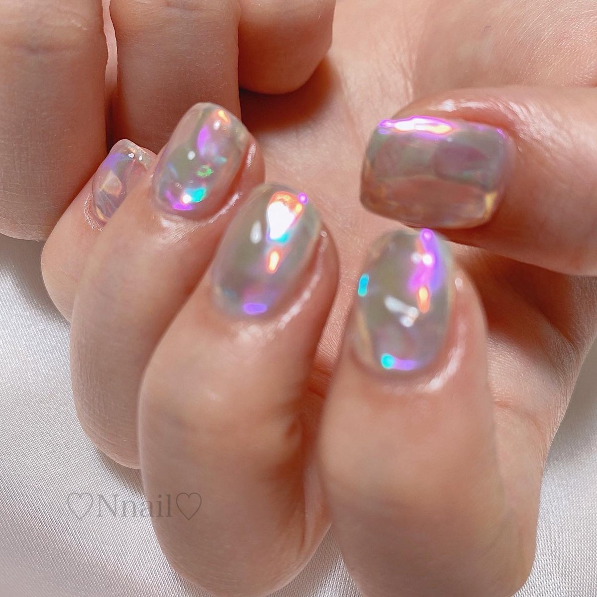 韓国ソウルの日本人ネイルサロン N Nail 韓国でも日本でも話題のうるうるオーロラネイル 氷ネイル 얼음네일 Nnail ご予約前に必ずinstagramかblogでご予約方法をご確認ください Instagram T Co 9zs9tfro56 Blog