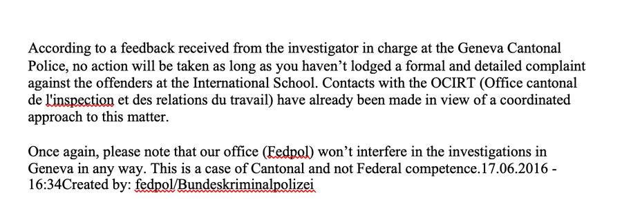 SUSANBR47706704's tweet photo. @EcolintGeneva what school threatens its loyal teachers with 3 years imprisonment & places dagger-like objects in their personal belongings - rather than investigating criminal allegations? @iborganization @CISEducation
@lecourrier @RepublikMagazin @laliberte @fatimansour https://t.co/u9sOyxEMdu