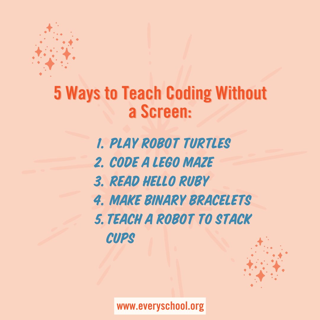 High-level tech concepts can be taught without a screen! And coding is a great way to teach young learners problem-solving skills. 

Remember: the bulk of #edtech research shows screens should be used with balance and caution in the classroom. Check it:

extendednotes.com/after-school-a…
