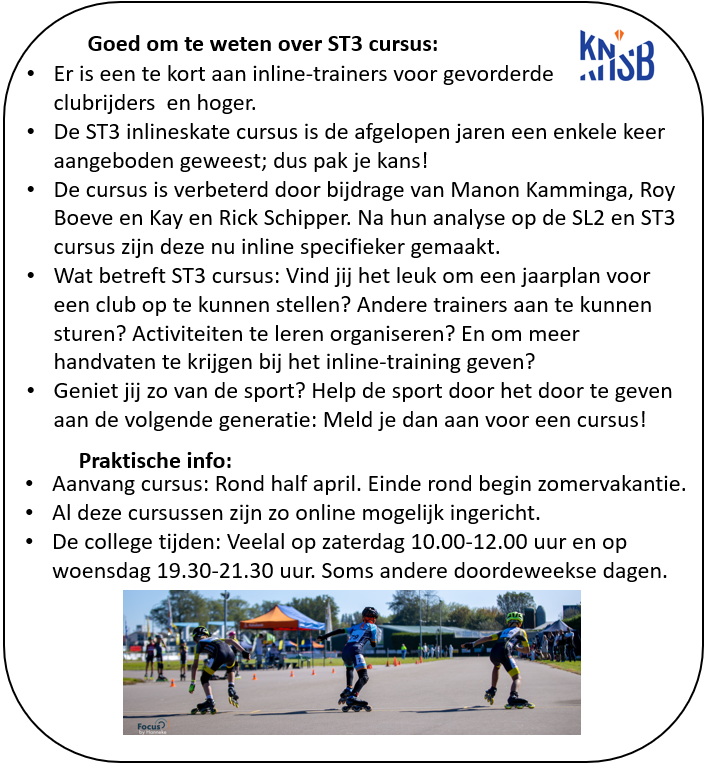 rickschipper95's tweet photo. Help het Nederlandse inlineskaten en verbeter u kwaliteiten! Graag informeer ik jou op de vele vernieuwde inlineskate cursussen. Deze zijn nu zeer efficiënt in Corona tijd, want alles is zeer online ingericht en dus gemakkelijker te volgen. @KNSB @schaatsennl @KNSBOpleidingen https://t.co/O6EXV8fnjr