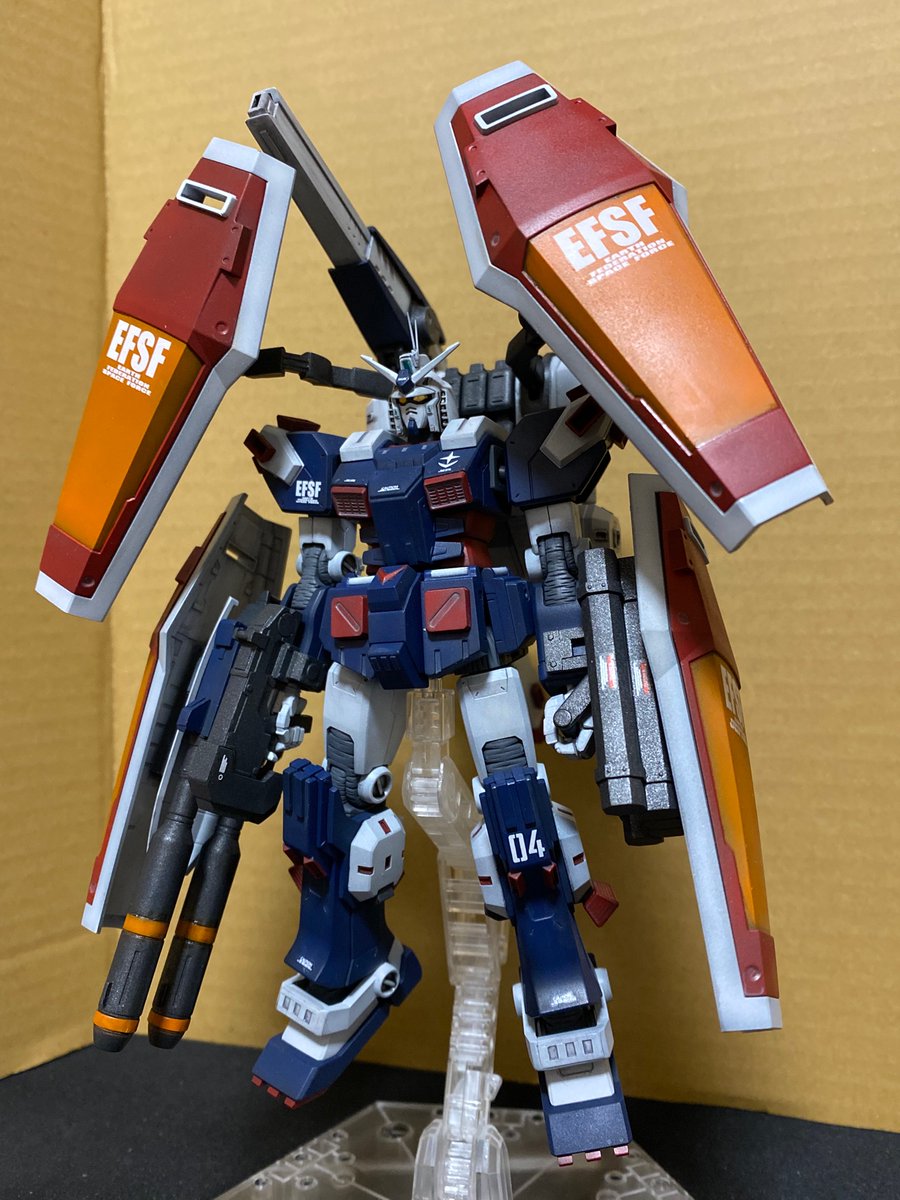 phantomoon1's tweet image. HGフルアーマーガンダム(アニメ版)
塗装が面倒で放置してましたが、勢いで完成させました。
各所をアニメ版に修正してます。
#ガンプラ