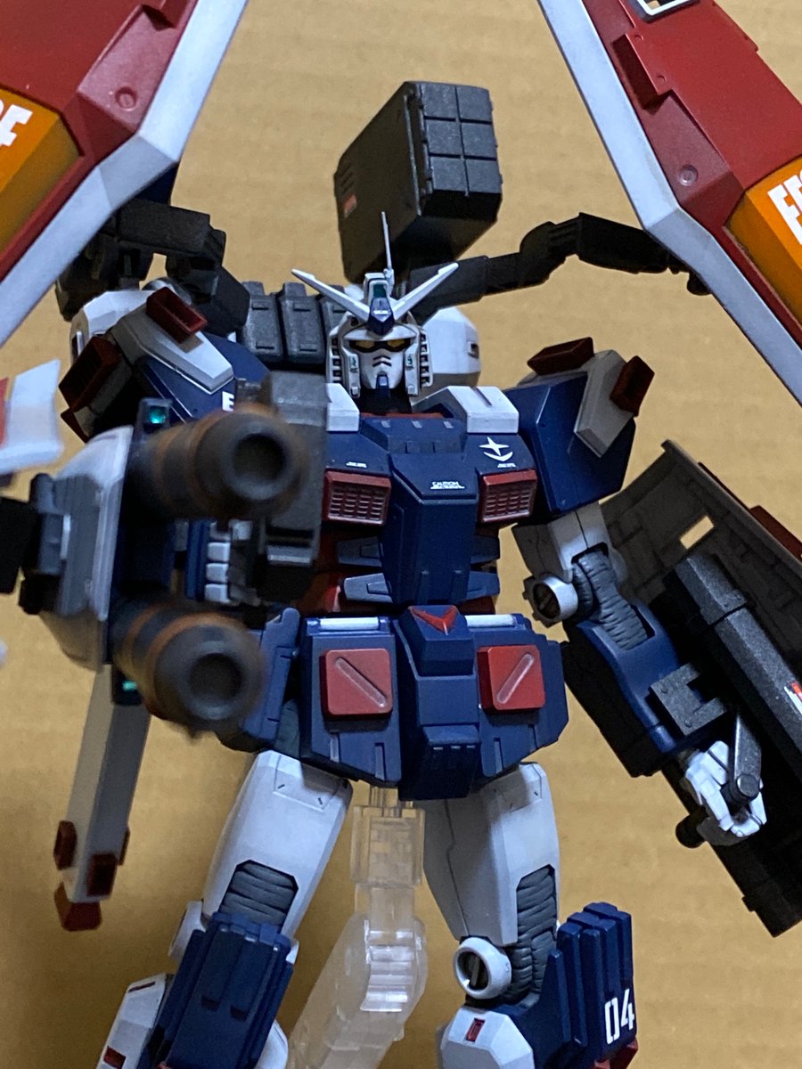 phantomoon1's tweet image. HGフルアーマーガンダム(アニメ版)
塗装が面倒で放置してましたが、勢いで完成させました。
各所をアニメ版に修正してます。
#ガンプラ